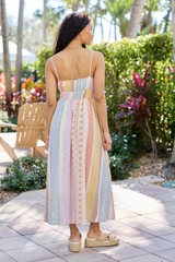 Lovingly Yours Multi Patchwork Print Midi Dress