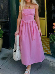 Bow Detail Midi Cami Dress