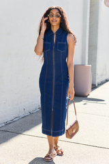 Amira Denim Midi Dress