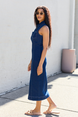 Amira Denim Midi Dress