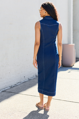 Amira Denim Midi Dress