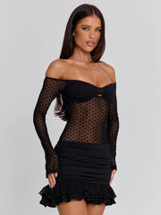 Zenya Black Mini Dress