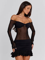 Zenya Black Mini Dress