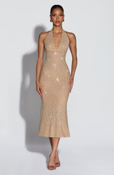 Sonora Midi Dress - Gold