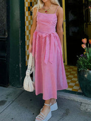 Bow Detail Midi Cami Dress