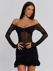 Zenya Black Mini Dress